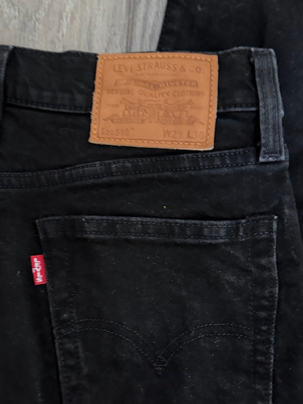 Levi's Black Skinny 510 Jeans - Picture 6 of 9